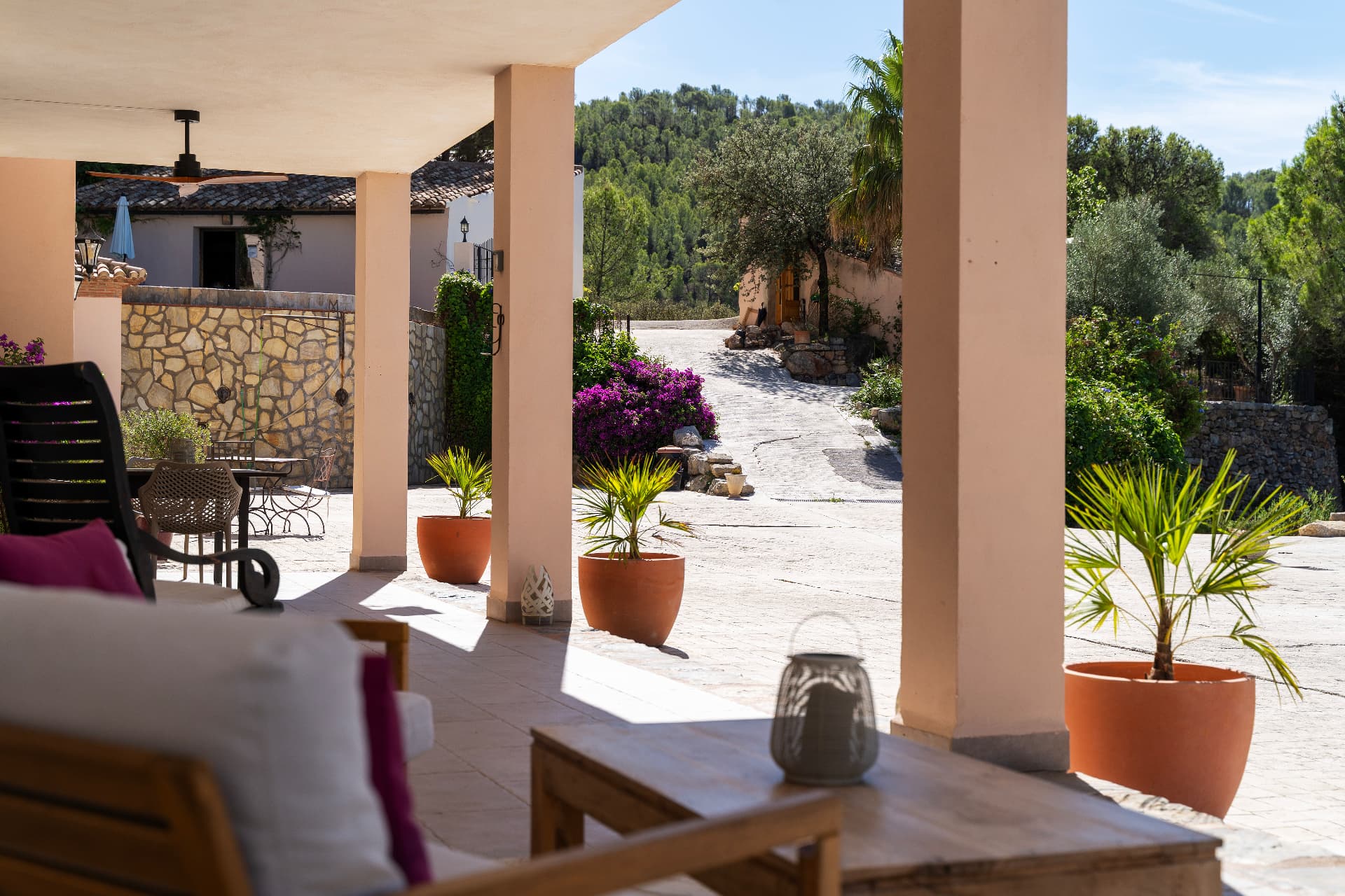 De veranda van Masia de Matuta